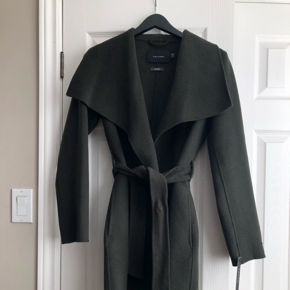 Tahari Wool Wrap Coat - Picture 3 of 7